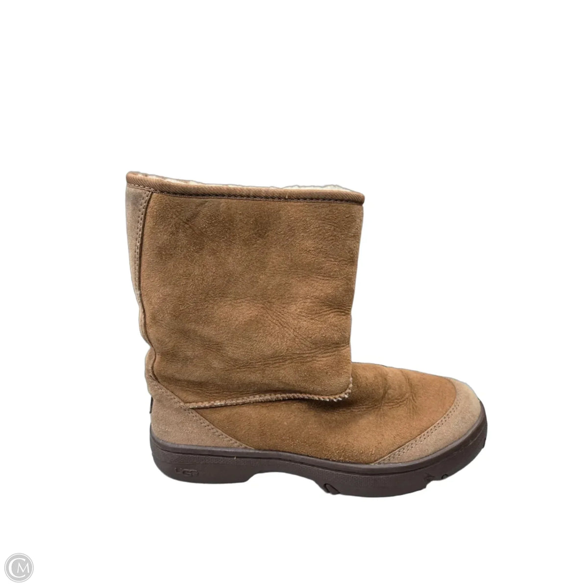 Boots Designer By Ugg In Brown, Size: 8
