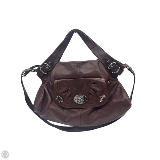 Handbag Leather By B. Makowsky, Size: Medium