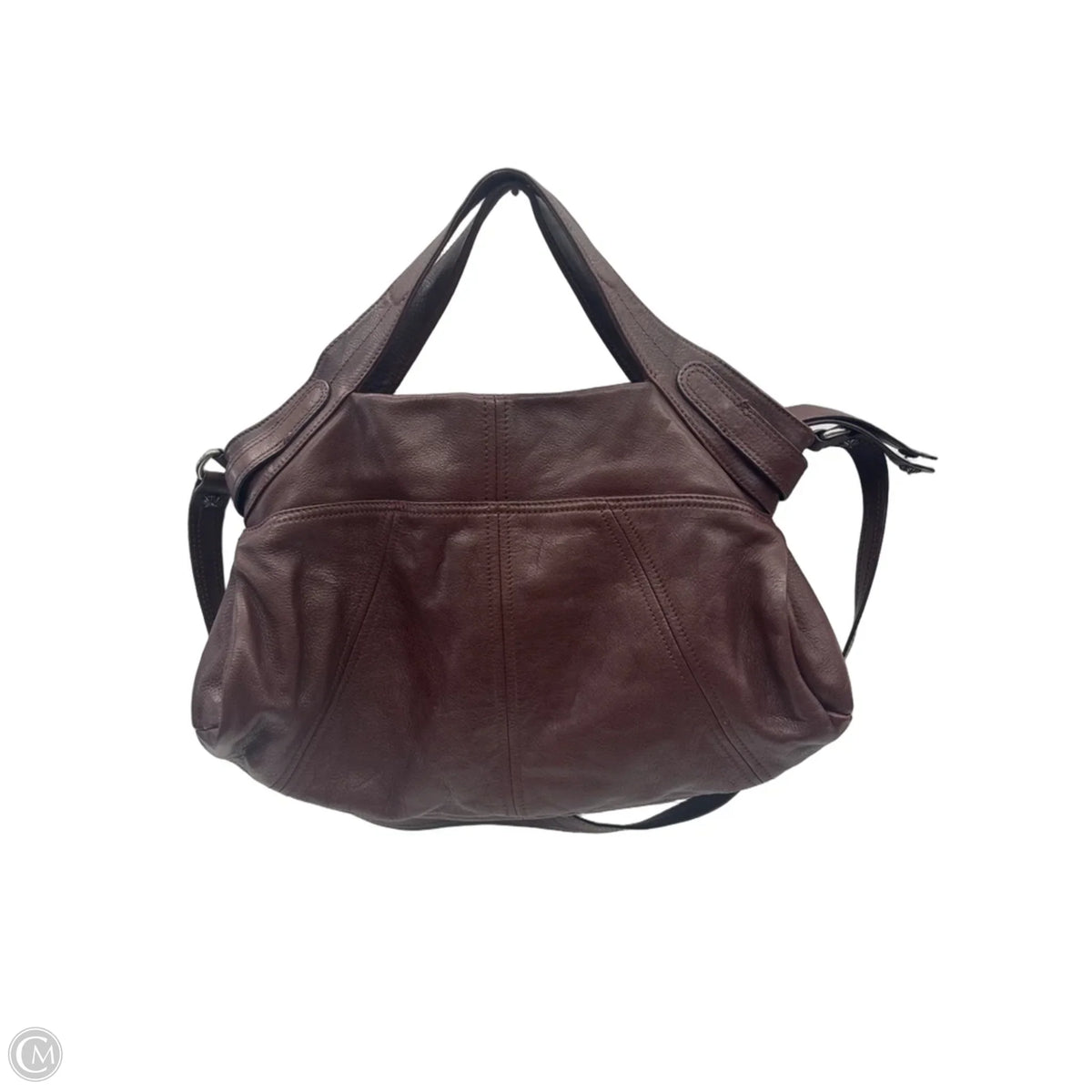 Handbag Leather By B. Makowsky, Size: Medium