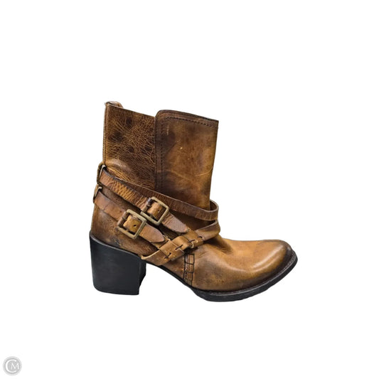 Boots Leather By Freebird In Brown, Size: 9