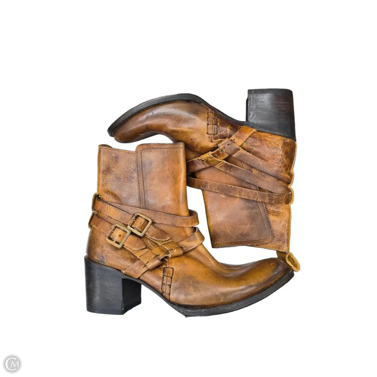 Boots Leather By Freebird In Brown, Size: 9