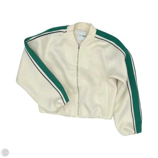 Jacket Other By Fashion Nova In Cream & Green, Size: L