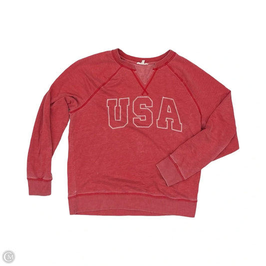 Top Long Sleeve By Maurices In Red, Size: M