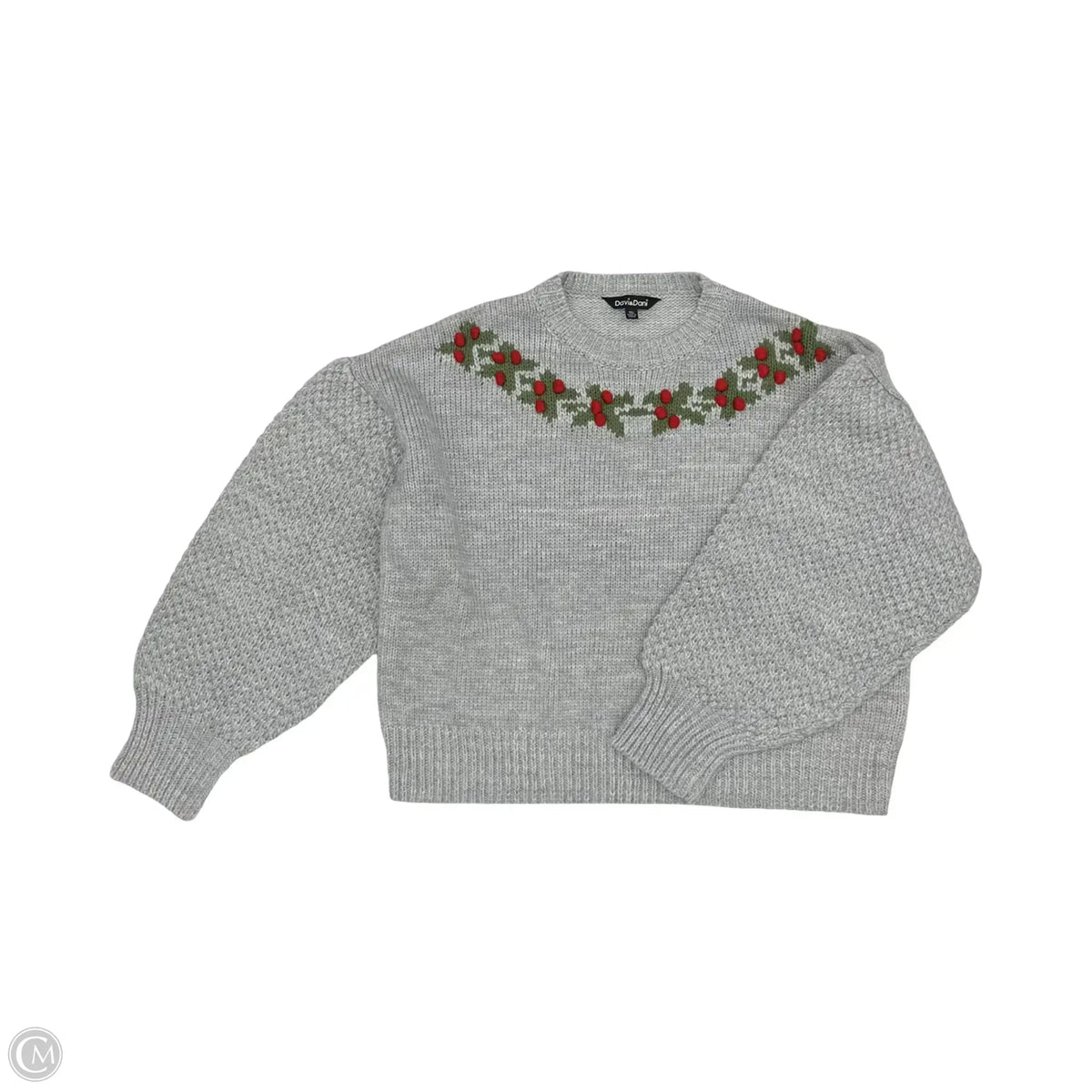 Sweater By Davi & Dani In Grey, Size: 1x
