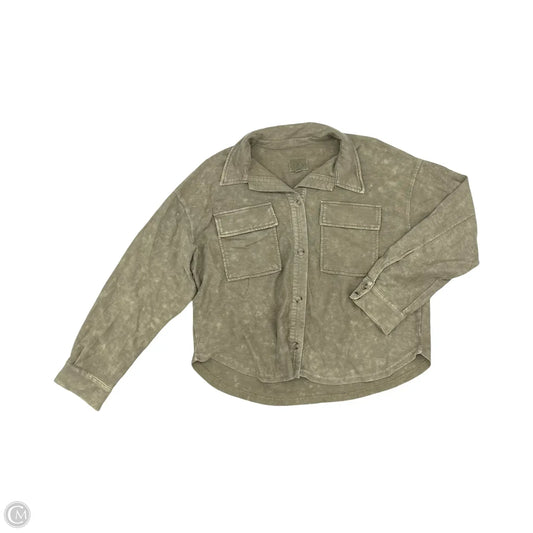 Top 3/4 Sleeve By Thread And Supply In Green, Size: L