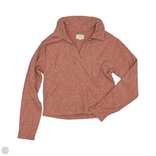 Top Long Sleeve By Thread And Supply In Coral, Size: S