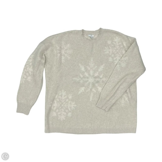Sweater By J. Jill In Cream, Size: Xl
