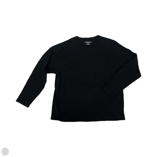 Top Long Sleeve By Karen Scott In Black, Size: L