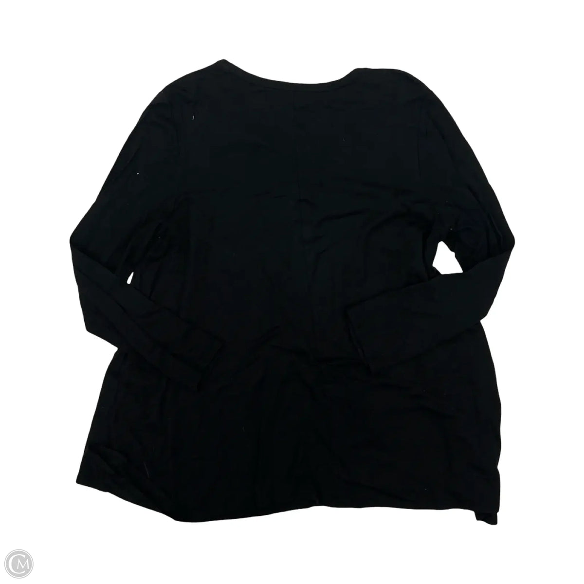 Top Long Sleeve Basic By Chicos In Black, Size: L
