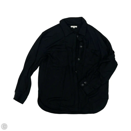 Jacket Shirt By Z Supply In Black, Size: M