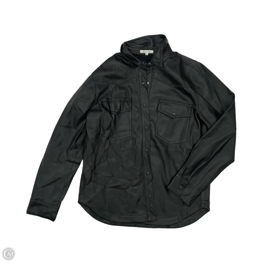 Jacket Shirt By Z Supply In Black, Size: M