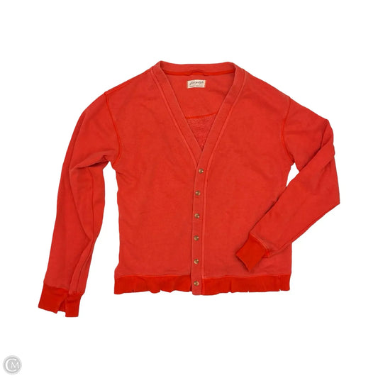 Cardigan By Free People In Orange, Size: M
