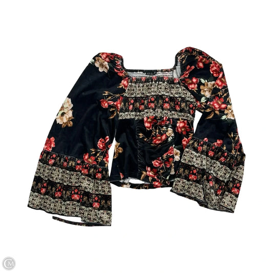 Blouse Long Sleeve By Venus In Multi-colored, Size: Xs