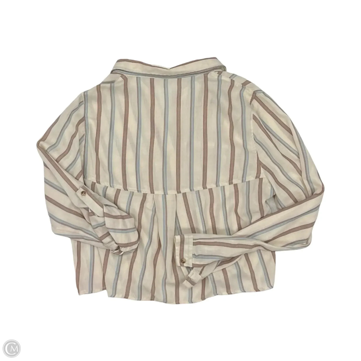 Top Long Sleeve By Clothes Mentor In Striped Pattern, Size: L