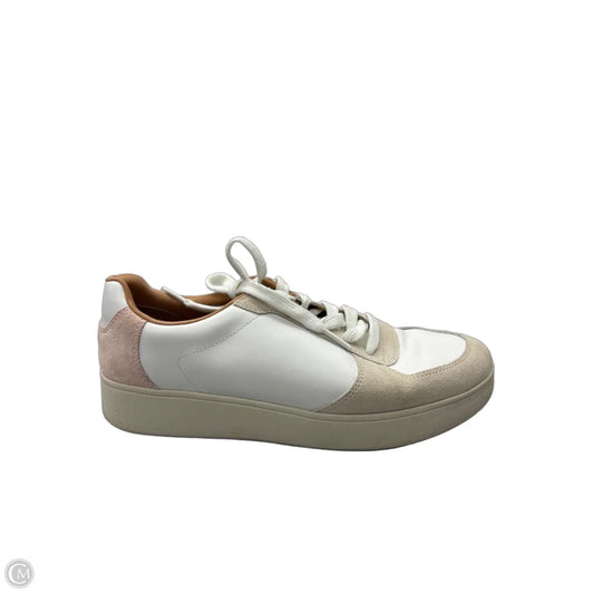 Shoes Sneakers By Fitflop In Tan & White, Size: 9