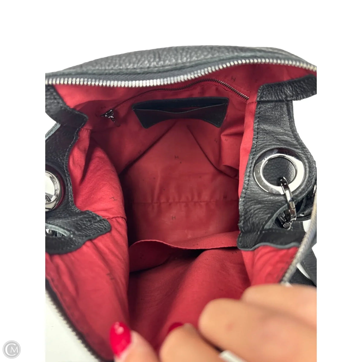 Handbag Leather By Hammitt, Size: Medium