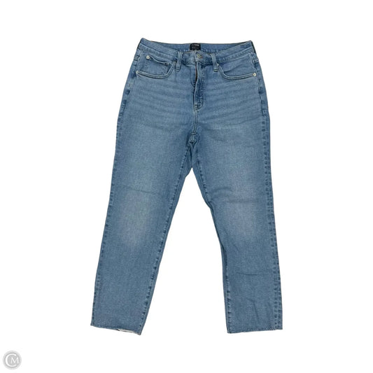 Jeans Straight By J. Crew In Blue Denim, Size: 10