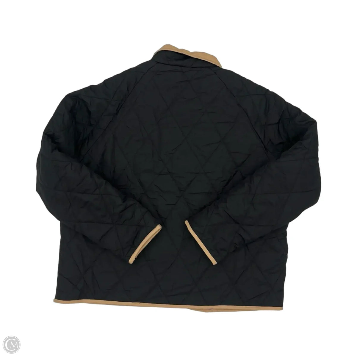 Jacket Puffer & Quilted By Cmf In Black & Brown, Size: M