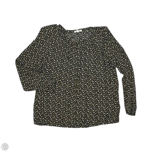 Blouse Long Sleeve By Maurices In Floral Print, Size: Xl