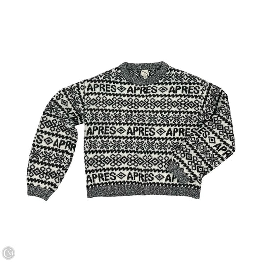 Sweater By A New Day In Black & Cream, Size: Xs