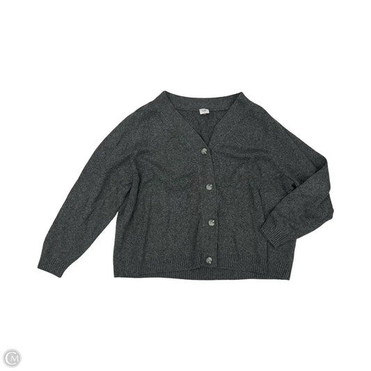 Sweater Cardigan By Cabi In Grey, Size: L