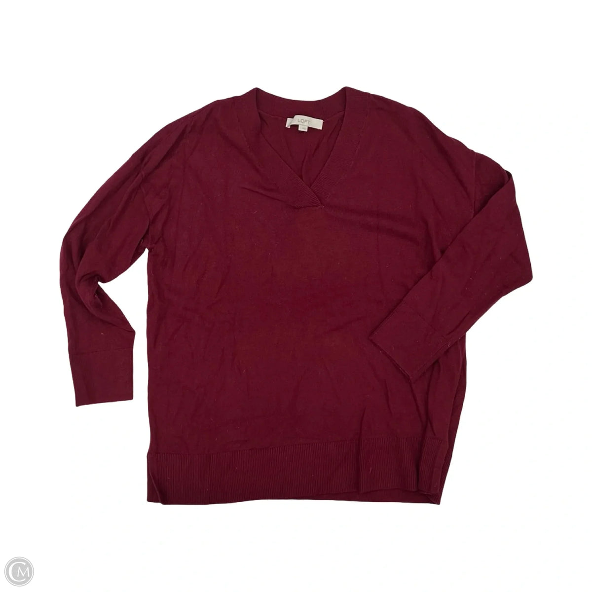 Sweater By Loft In Red, Size: L