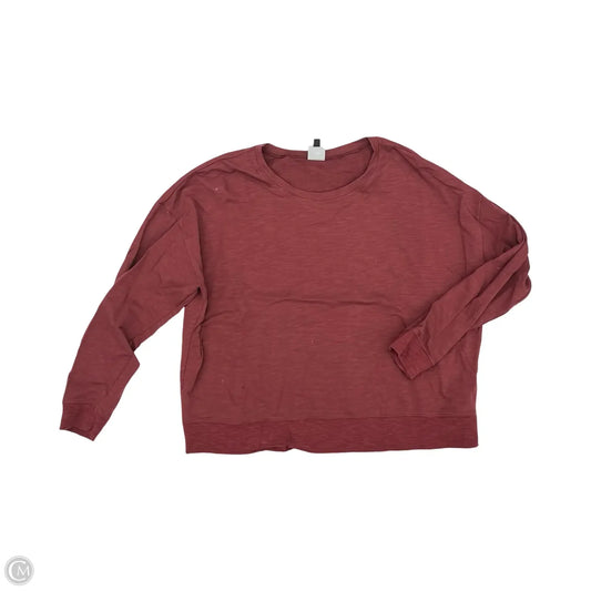 Top Long Sleeve By Cabi In Red, Size: Xl