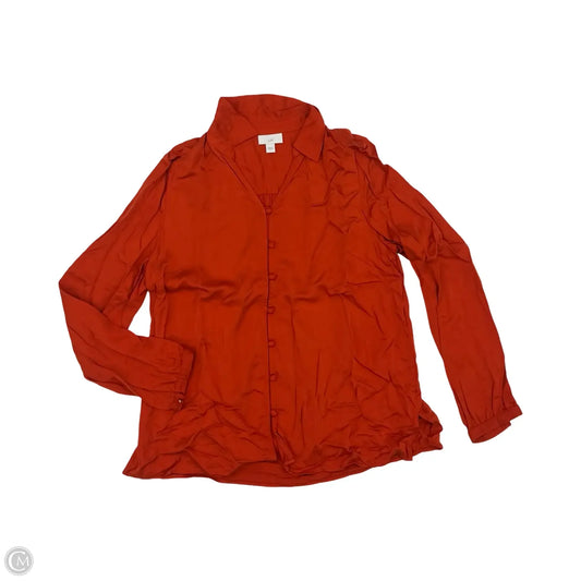 Top Long Sleeve By J. Jill In Orange, Size: S