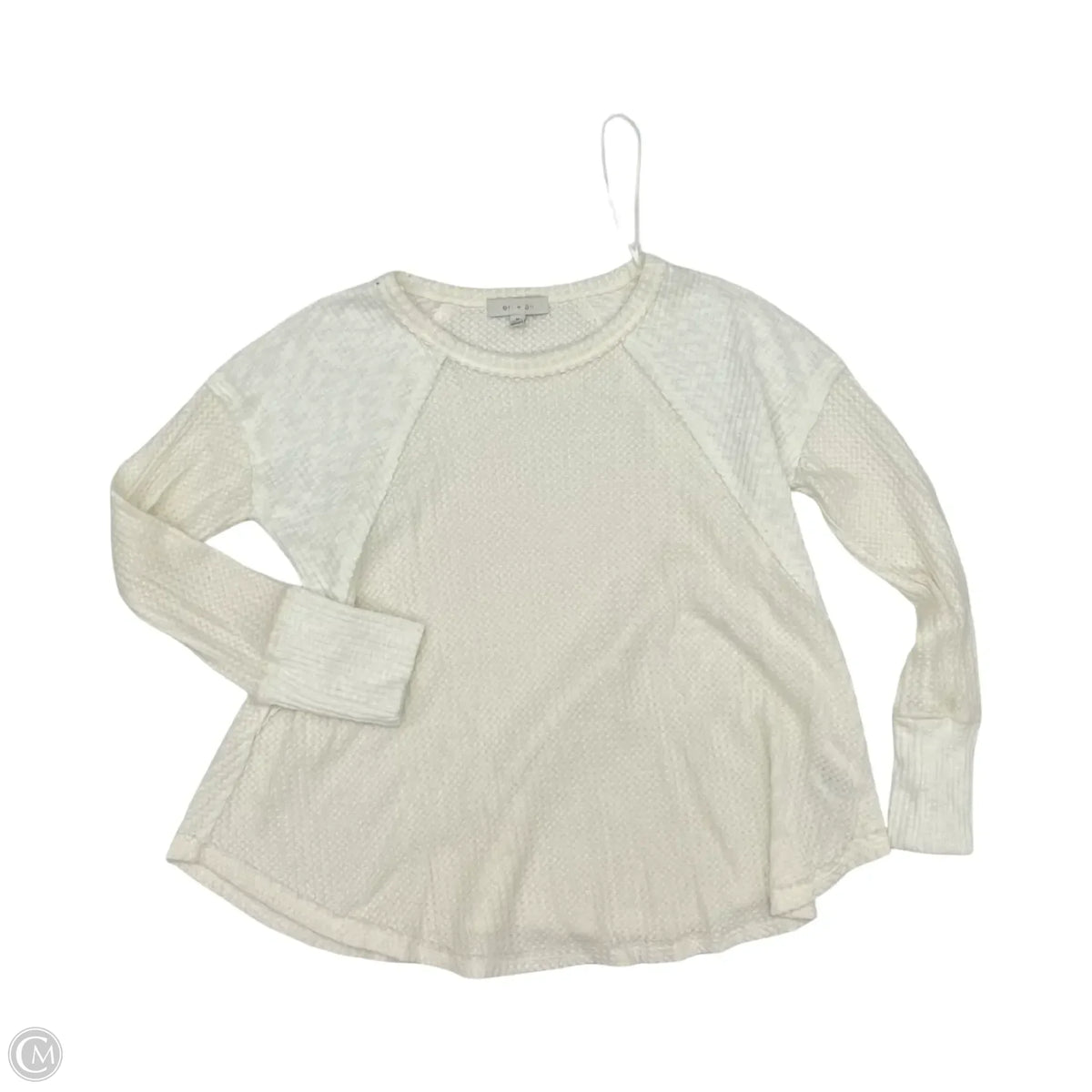 Top Long Sleeve By Eri + Ali In Cream, Size: M