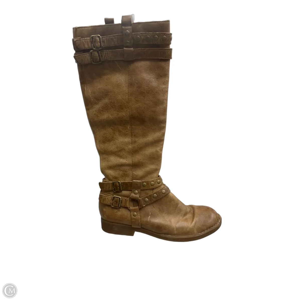 Boots Leather By Born In Brown, Size: 7.5