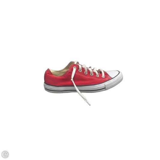 Shoes Sneakers By Converse In Red & White, Size: 10