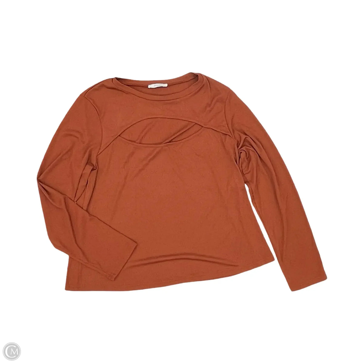 Top Long Sleeve By Cmf In Orange, Size: 4x