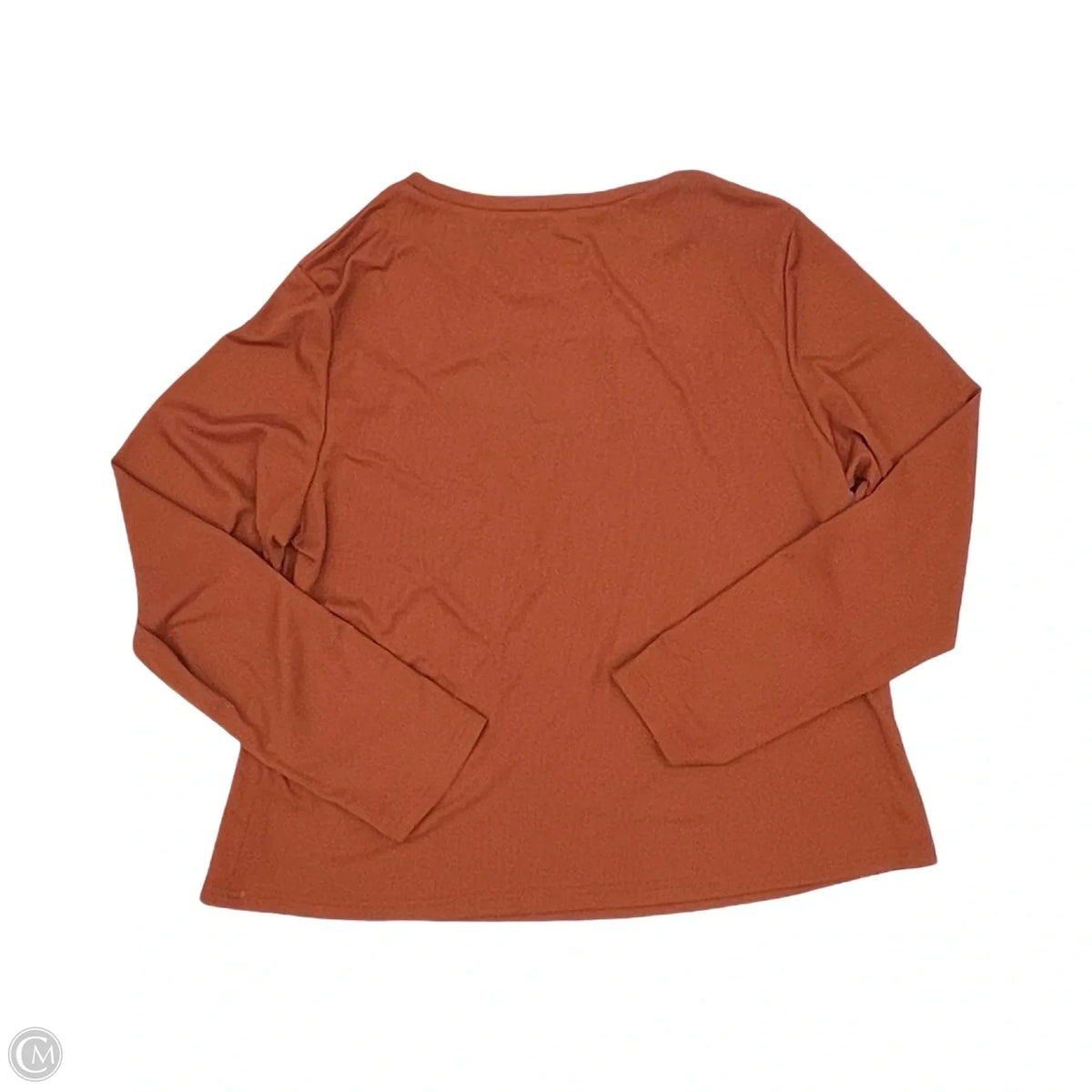Top Long Sleeve By Cmf In Orange, Size: 4x