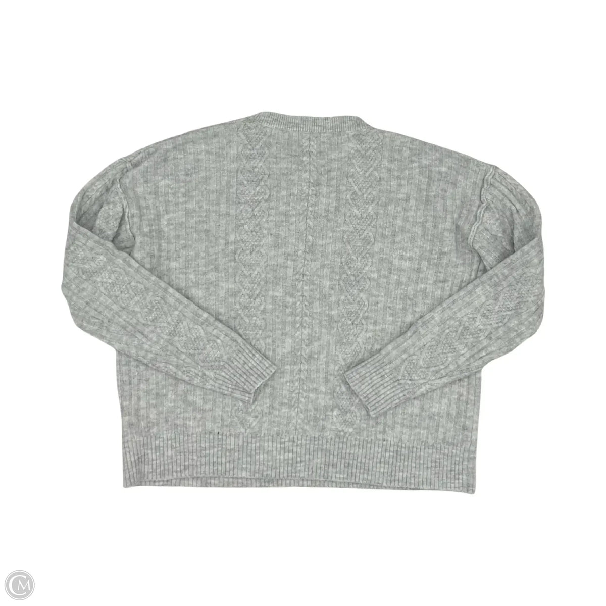 Sweater By Clothes Mentor In Grey, Size: M