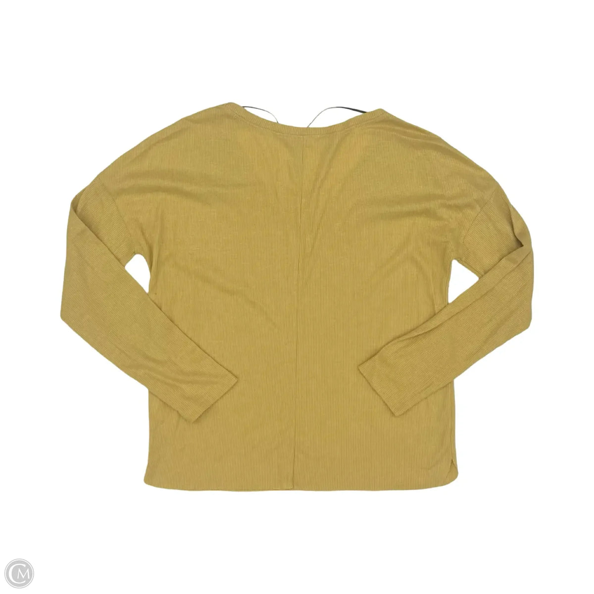 Top Long Sleeve By Double Zero In Yellow, Size: S