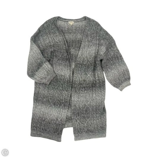Sweater Cardigan By Pol In Grey, Size: Xs