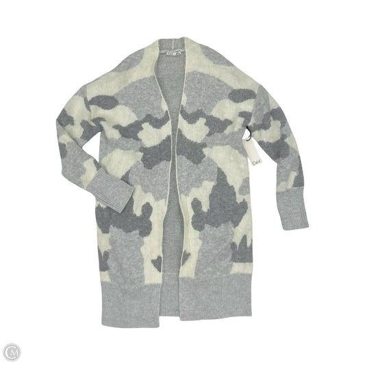 Sweater Cardigan By Dex In Grey & White, Size: M