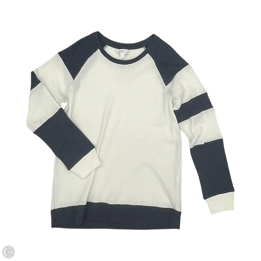 Top Long Sleeve By Market & Spruce In Blue & Cream, Size: M