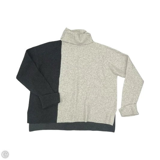 Sweater By French Connection In Cream & Grey, Size: L