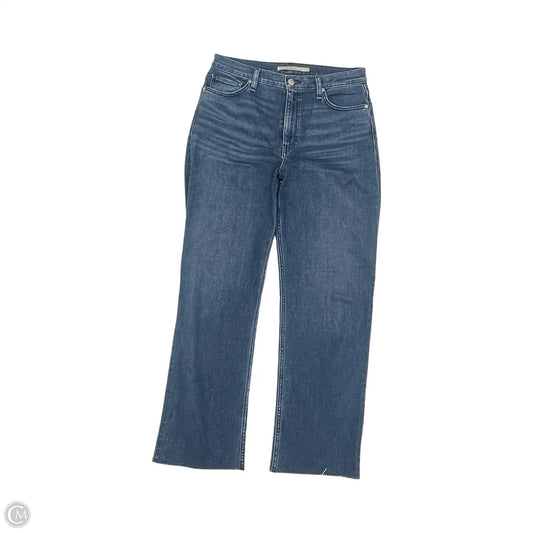 Jeans Straight By Hudson In Blue Denim, Size: 10