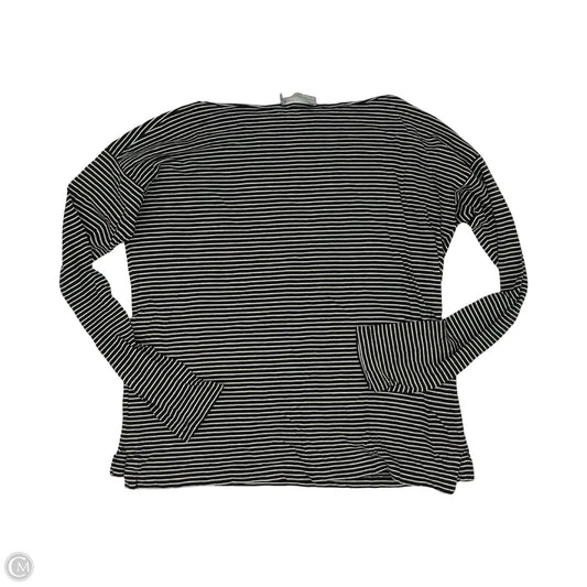 Top Long Sleeve By Vince In Black & Cream, Size: Xs