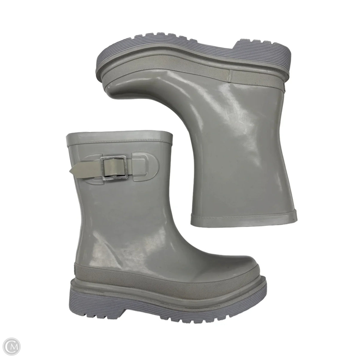 Boots Rain By Clothes Mentor In Grey, Size: 7