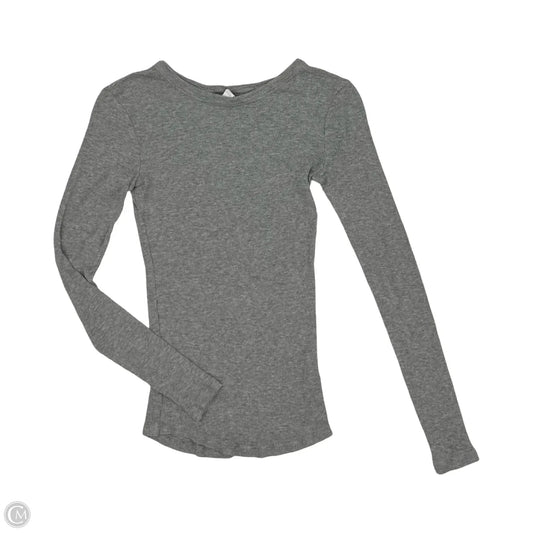 Top Long Sleeve By Bp In Grey, Size: Xs