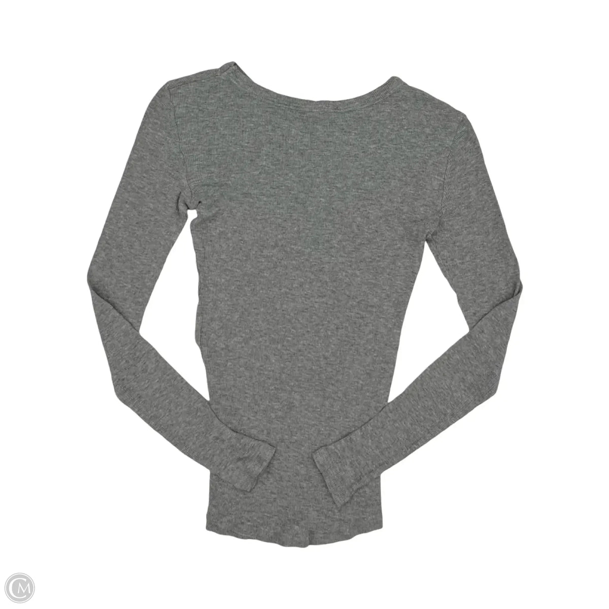 Top Long Sleeve By Bp In Grey, Size: Xs