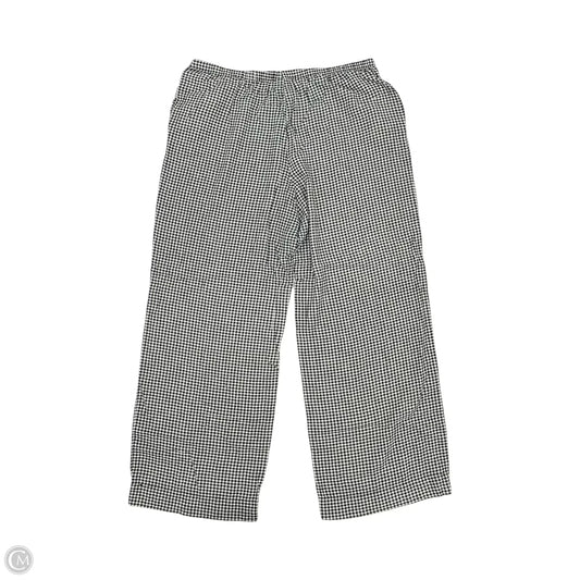 Pants Linen By A New Day In Black & Cream, Size: Xl