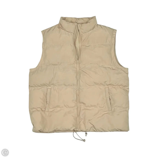 Vest Puffer & Quilted By Automet In Tan, Size: Xl