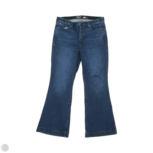 Jeans Flared By Torrid In Blue Denim, Size: 20