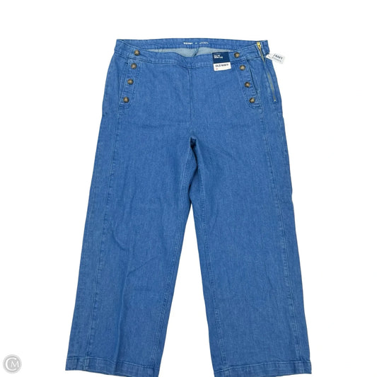 Jeans Wide Leg By Old Navy In Blue Denim, Size: 20