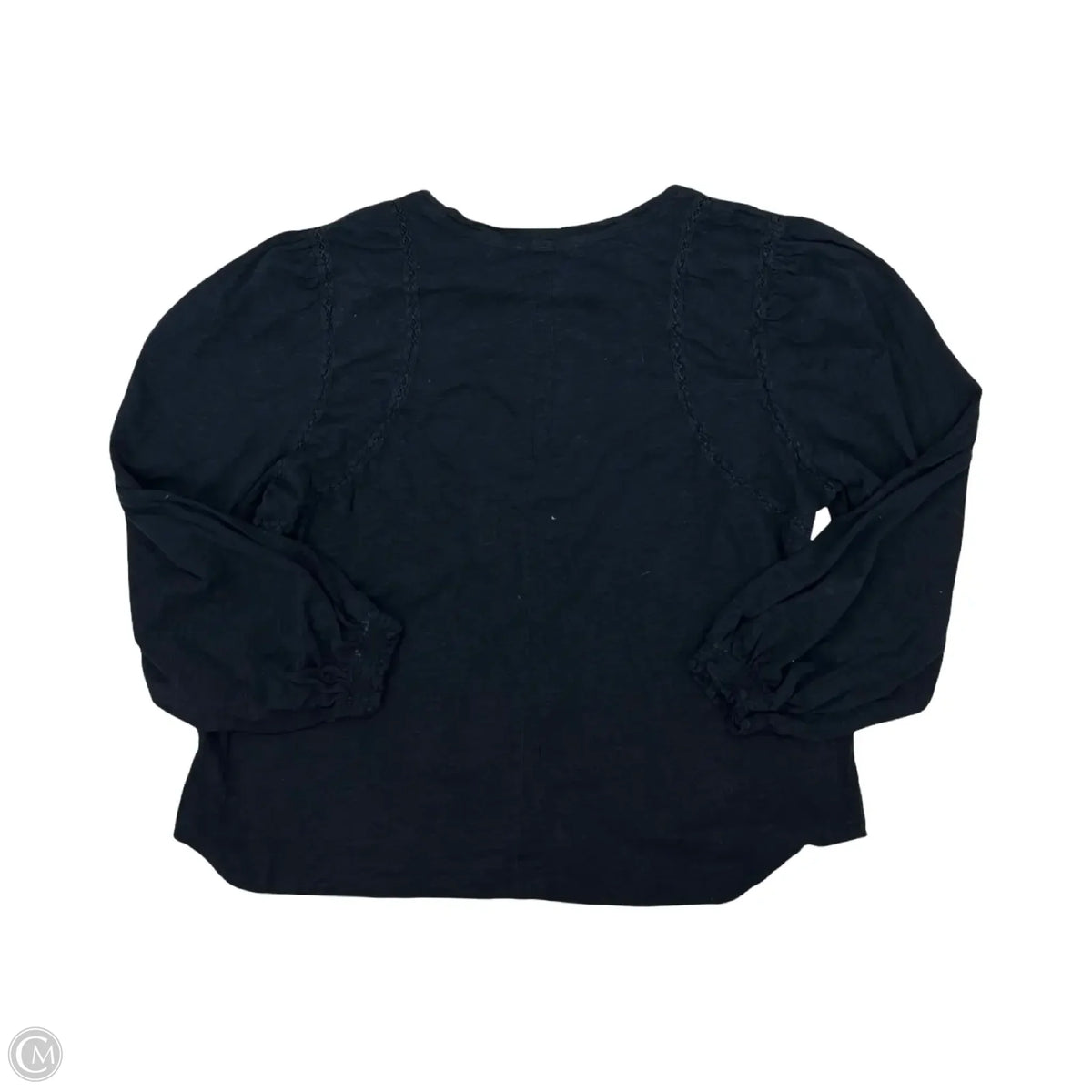 Top Long Sleeve By Democracy In Navy, Size: 1x