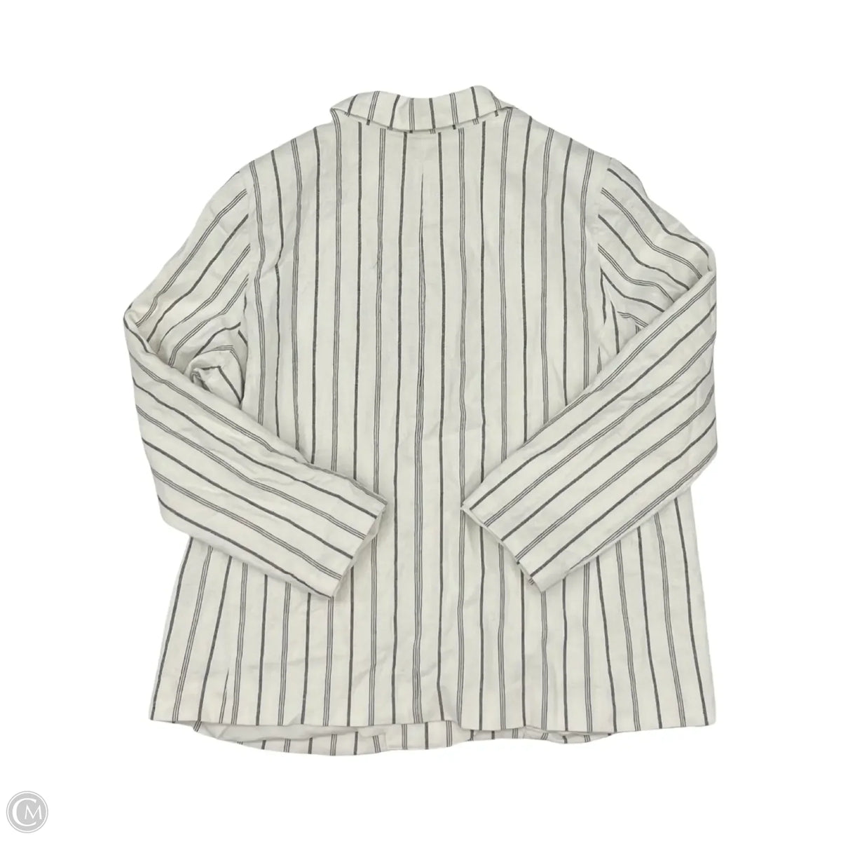 Blazer By Clothes Mentor In Grey & White, Size: Xl